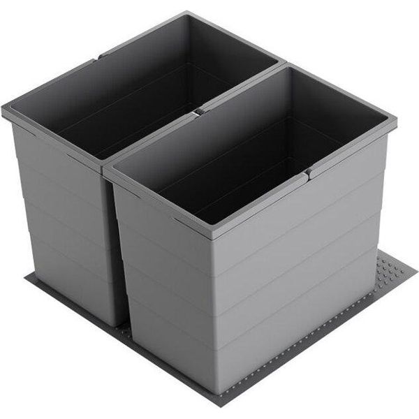 Cestino Hailo 3301752 Allegro 350 Inserto 2X 28 Litri Grigio Scuro-image