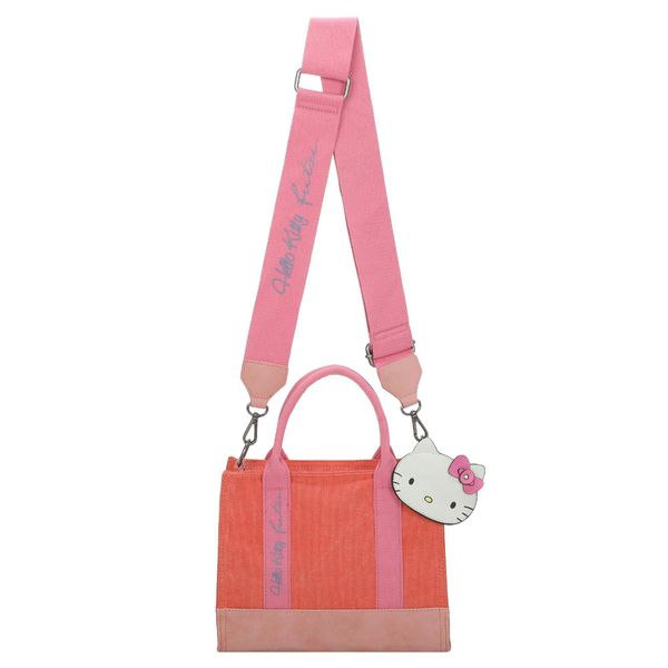 Fritzi Aus PreußEn Borsa A Tracolla Borsetta Izzy09 Canvas Hello Kitty Shopper Mango Cat Arancione-image