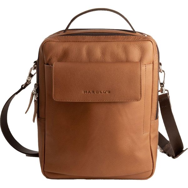 Harold's Pelle Borsa A Tracolla Country Crossbag Handle Cognac Marrone Chiaro-image