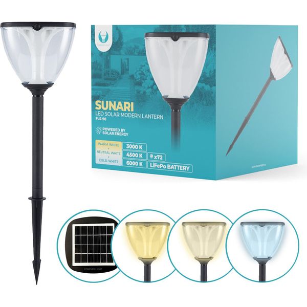 Lampada Solare Sunari FLS-98, 72 Led, 3000K-6000K, IP44-image