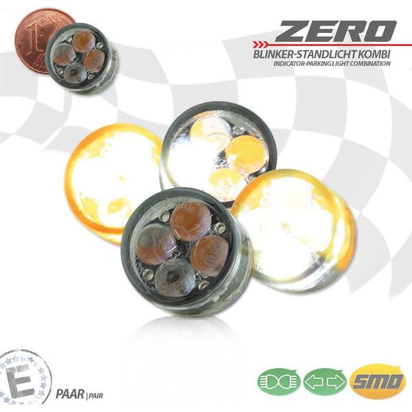 Set Di Luci Di Posizione Con Indicatore Incorporato Smd Zero Colorato-image