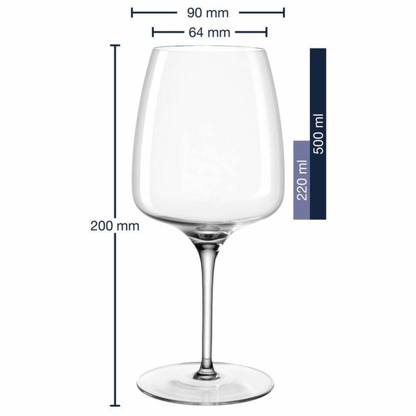 Leonardo Rotweinglas Cesti, Weinglas, Rotwein Glas, Kristallglas, 500 Ml, 061967-image