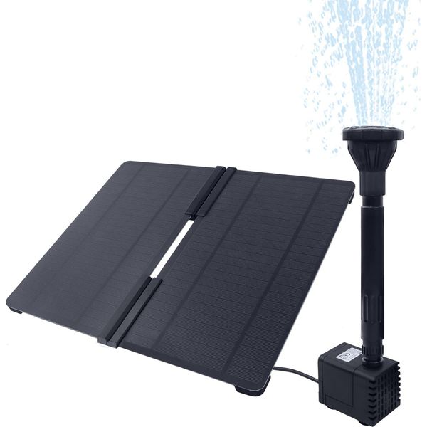 Jnglgo Pompa Per Laghetto Solare 20W Fontana Solare Con Asta Di Sostegno Regolabile Fontana Solare Pompa Per Fontana Pompa Solare Per Fontana Pompa D'acqua Per G-image