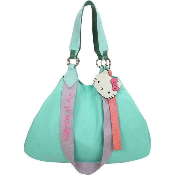 Fritzi Aus PreußEn Borsa Shopper Borsa A Tracolla Izzy Medium Canvas Hello Kitty Shopper Pool Cat Turchese-image