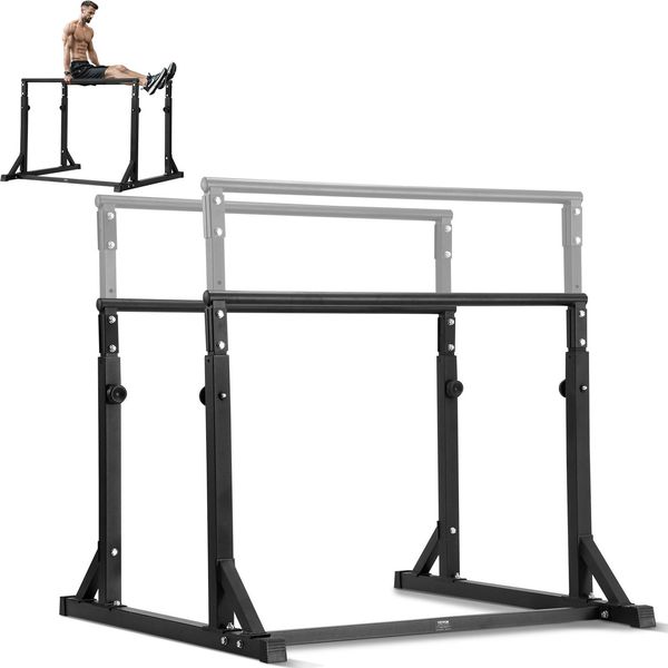 Vevor Barra Per Dip, Stazione Per Dip Regolabile 363 Kg, Barra Per Dip Per Allenamento Fitness, Stazione Stabilizzatrice Per Flessioni Parallele, Barre Parallele Per L'allenamento Della Forza Nella Palestra Di Casa-image