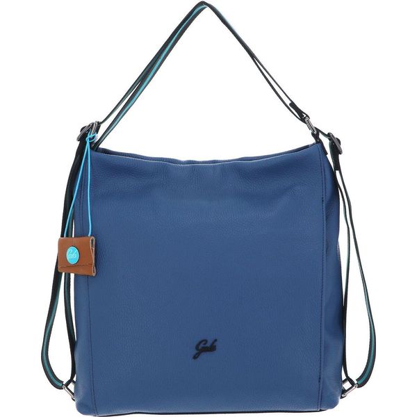 Gabs Pelle Borsa A Tracolla Zaino Aissa Tg Bull Black Shoulder Bag Lagoon Blu-image