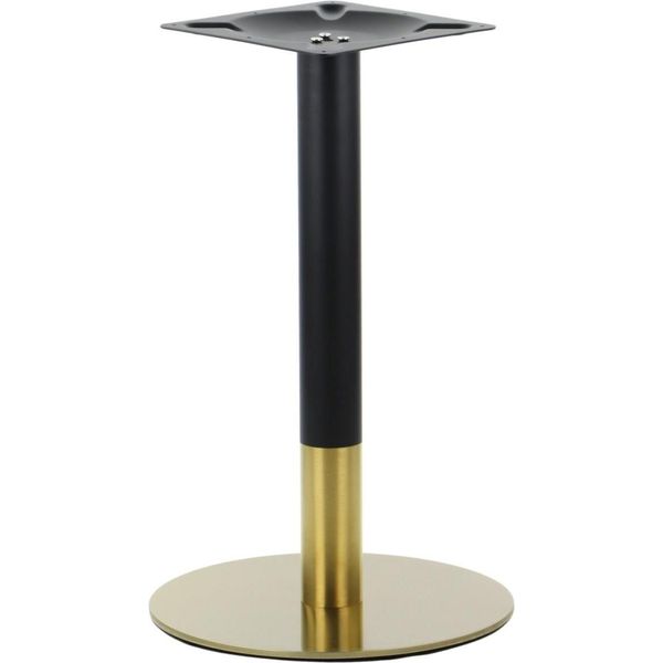 Base Per Tavolo In Acciaio Inox SH-3001-5/GB, Per Ufficio, Hotel, Ristorante, Diametro 45 Cm, Altezza 72,5 Cm, Acciaio Inox Color Oro-image