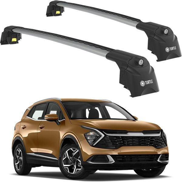 Tetto Turtle AIR-2 , Argento Kia Sportage NQ5 2022 2023 2024 (Suv)-image