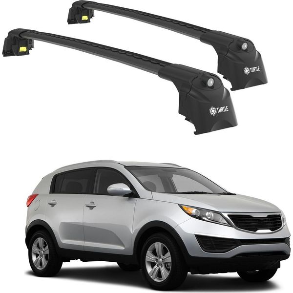 Tetto Turtle AIR-2 , Nero Kia Sportage Sl 2010 - 2015 (Suv)-image
