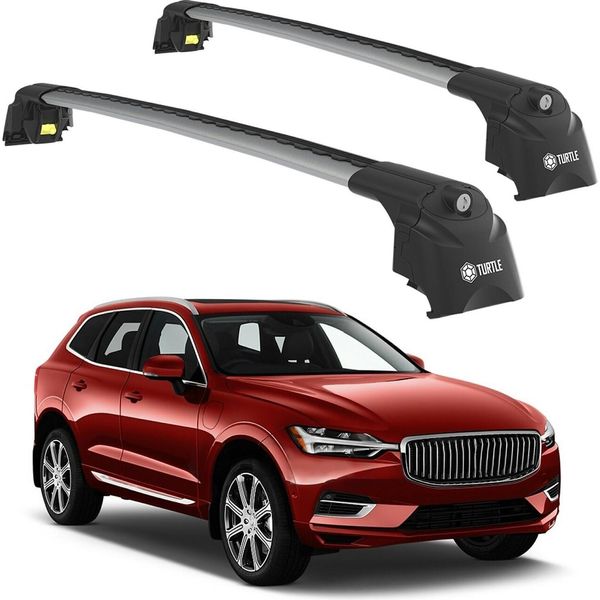 Tetto Turtle AIR-2 , Argento Volvo XC60 Tutti 2018 - 2024 (Suv)-image