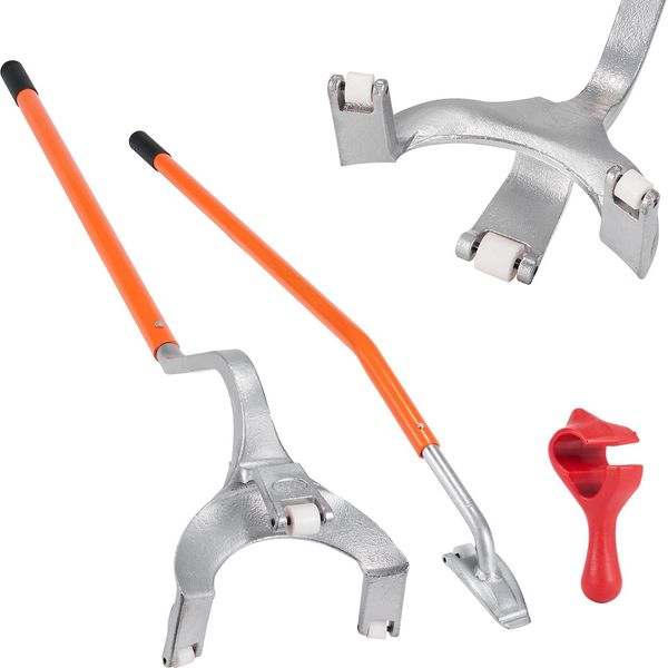 Vevor Smontagomme Smontagomme 571-622 Mm Regolabile, Smontagomme 546X265X200 Mm Leva Smontagomme Leva Smontagomme Strumento Leva Smontagomme Arancione-image