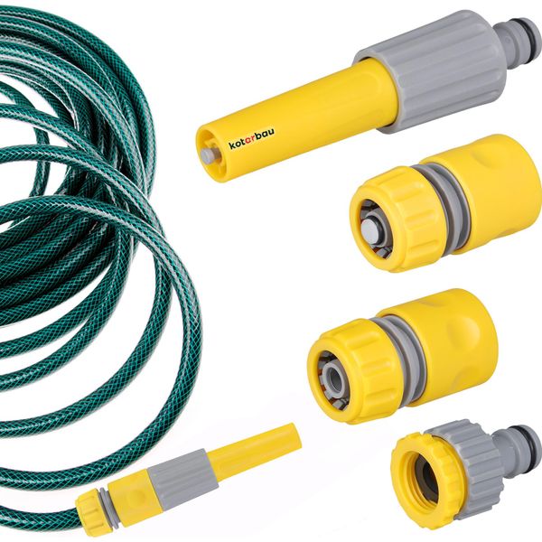 Kotarbau® Set Di Raccordi Per Tubi Da Giardino 4 Pezzi Da 1/2" In Pvc Regolabili Per Spruzzatori Da Giardino Raccordo Rapido Connettore Rubinetto Raccordi Di Arresto Acqua Per Tubo Da Giardino Connettore Tubo Da Giardino 1/2 Pollici"-image