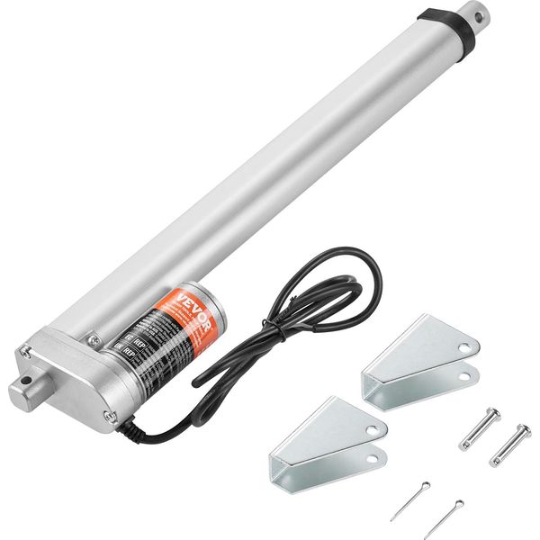 Vevor 1500N Attuatore Lineare Dc 12V Attuatore Lineare IP54 Motore Lineare Elettrico Lunghezza Corsa 300 Mm Livello Di Rumorosità ≤ 60Db Apriporta Elettrico 5Mm/S Velocità Di Traslazione Tecnologia Lineare Attuatore Di Regolazione-image