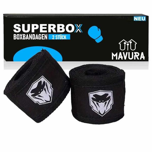 Superbox Bendaggi Per Boxe Bendaggi Per Mani Boxe Mma Kickboxing Muay Thai Set Di 2 Bendaggi-image
