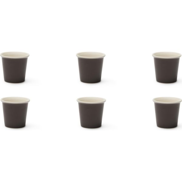 Excelsa Set 6 Espressotassen Trendy Porzellan 9 Cl Grau-image