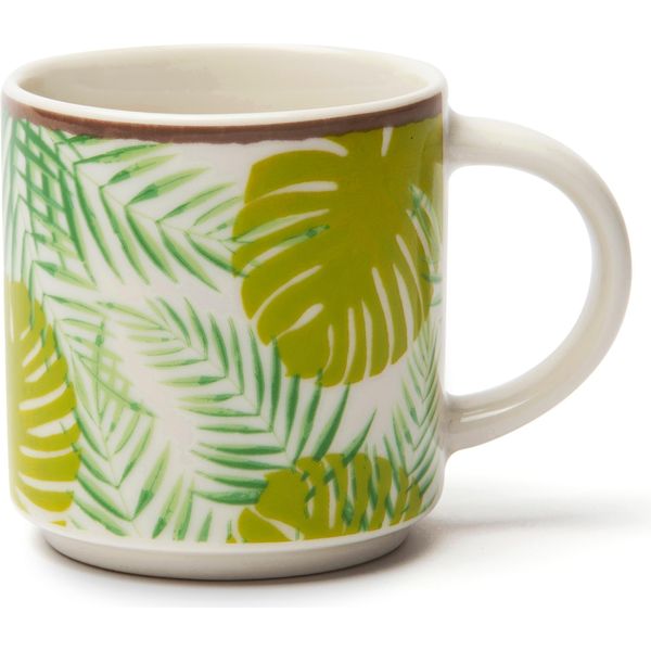 Excelsa Set Von 6 Espressotassen Foliage Porzellan 10 Cl Bunt-image