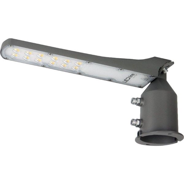 Led Line Lite Flamingo Lampione 30W | Classe Di Protezione IP65 | Luce Bianca Neutra 4000K | Facile Installazione | 3000Lm, Grigio-image