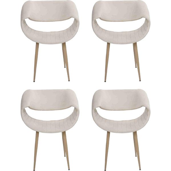 Sedie Moderne 4X Sedia Imbottita Poltrona Di Lusso Sala Da Pranzo Soggiorno Jvmoebel-image