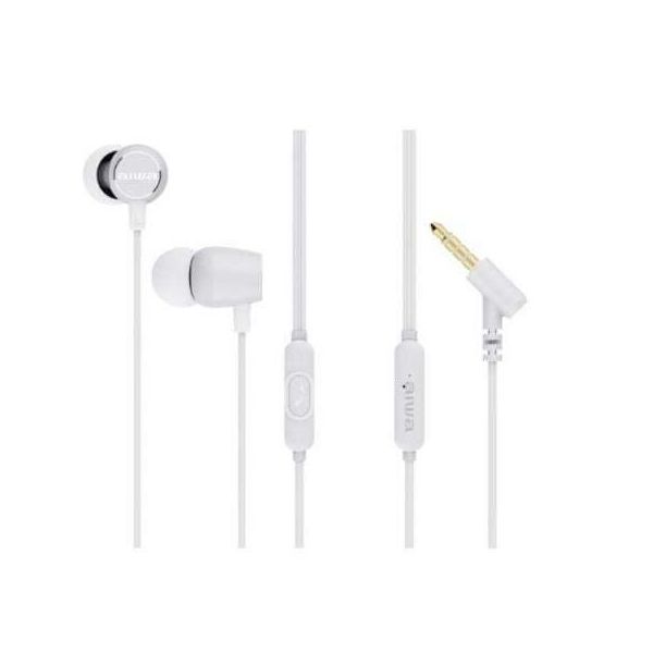 Aiwa ESTM-30WT Cuffie Intrauricolari/ Con Microfono/ Jack Da 3,5"/ Bianco"-image