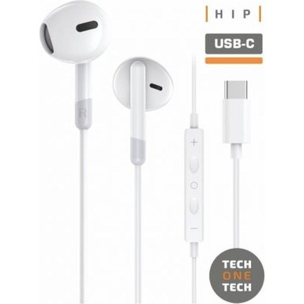 Tech One Tech Eartech TEC1301/ Cuffie Con Microfono/ Usb Type-C/ Bianco-image