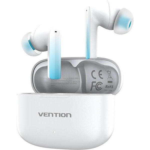 Wireless Earphones, Vention, NBIW0, Elf Earbuds E04 (White)-image