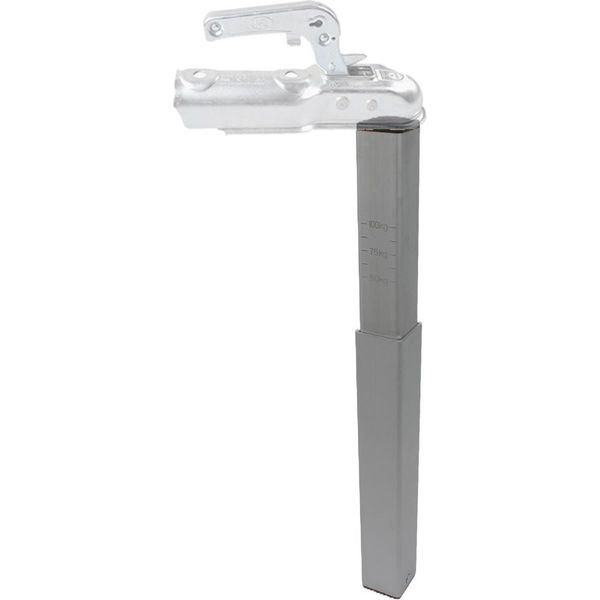 Bilancia A Timone Bilancia A Timone Per Carico Auto Rimorchio Caravan Fino A 100 Kg Alluminio Argento-image