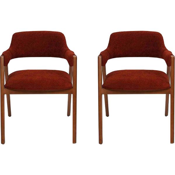 Mobili Di Lusso Per La Sala Da Pranzo Sedie Di Design Marrone 2X Arredamento Moderno Jvmoebel-image
