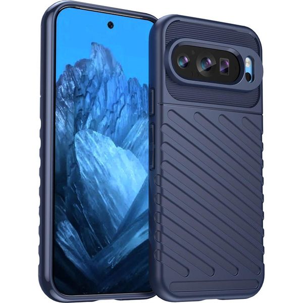 Google Pixel 9 Pro/Google Pixel 9 Sleeve - Silicone - Custodia/Copertura Morbida Imoshion - Blu Scuro-image