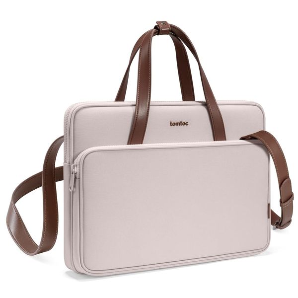 Tomtoc Versatile-A12 Borsa A Tracolla Per Laptop Da 14 Pollici Rosa-image
