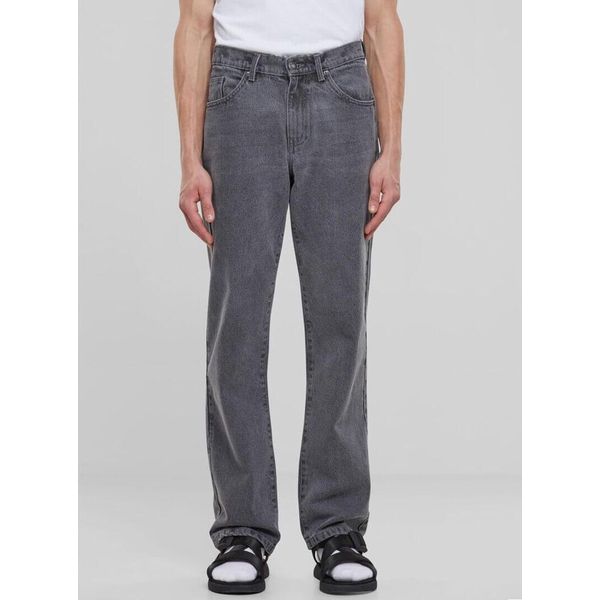 Jeans Urban Classics Heavy Ounce Straight Fit Uomo, Nuovo Grigio Lavato - 30-image