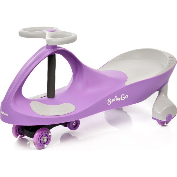 Swing Car Meteor Swingo Auto Scivolo Viola Per I Bambini Mantenere L'equilibrio Del Corpo Auto Swing Auto Scivolo-image