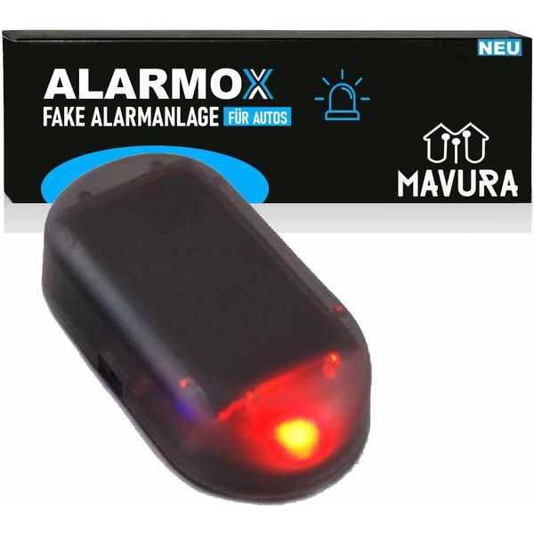 Sistema Di Allarme Fittizio Alarmox Segnalatore Luminoso Antifurto Solare A Led Fittizio-image