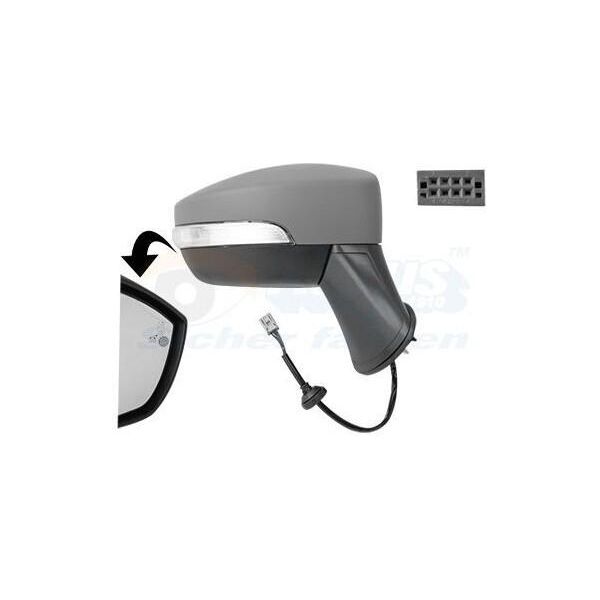 Specchietto Retrovisore Destro Van Wezel 1802816 Convesso Riscaldato Per Ford Ecosport-image