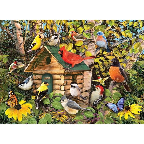 Cobble Hill Puzzle Della Casetta Per Uccelli 1000 Pezzi-image