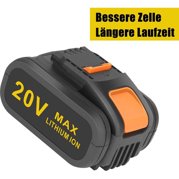 6.Batteria Agli Ioni Di Litio Da 0Ah Per Worx WA3553 WA3575 WA3525 WA3512 WA3511 WA3520 WA3512.1 WA3523 WA3516 WA3572 WA3551.1 WA3881 WA3760-image