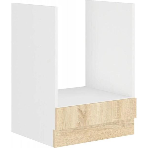 Armadietto Per Fornelli Sabrya - Larghezza 60 Cm, Rovere Sonoma / Bianco-image