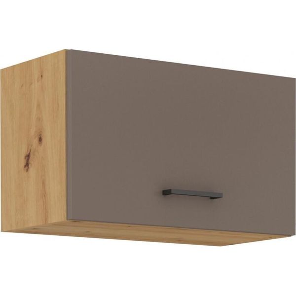 Armadietto Per Cappa Aspirante Balija - Larghezza 60 Cm, Grigio Tartufo / Rovere Artisan-image