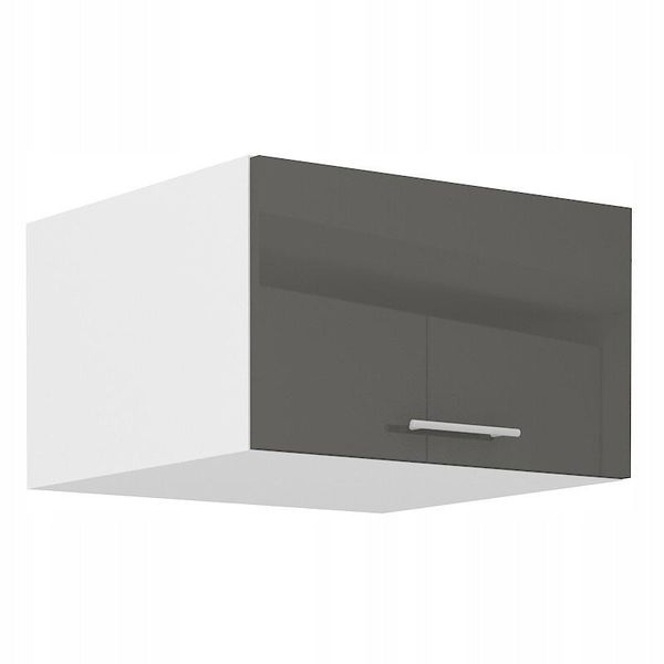 Mobiletto Profondo Superiore Con Ante A Battente Lajla - Larghezza 60 Cm, Grigio / Bianco-image