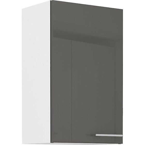Armadietto Superiore Da Cucina Lajla - Larghezza 45 Cm, Grigio / Bianco-image
