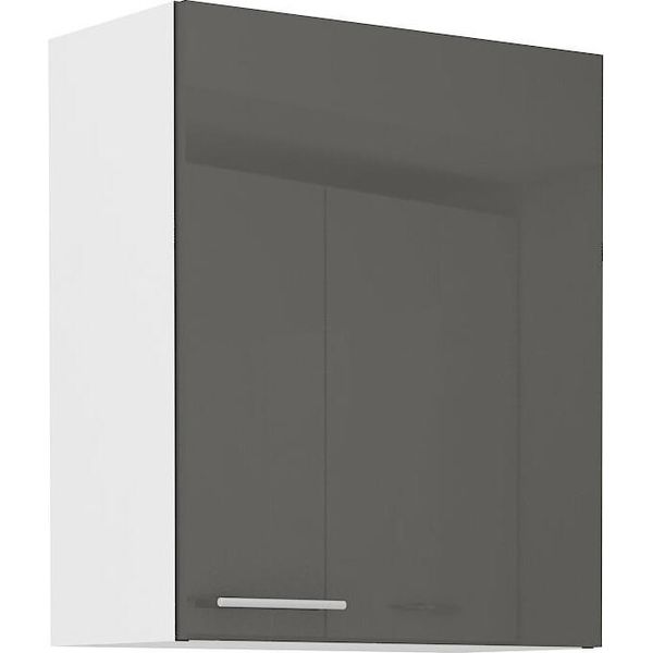 Armadietto Superiore Da Cucina Lajla - Larghezza 60 Cm, Grigio / Bianco-image