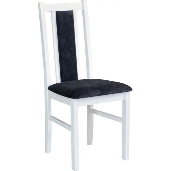 Sedia Da Pranzo Nikita 14 - Bianco / Grigio Scuro-image