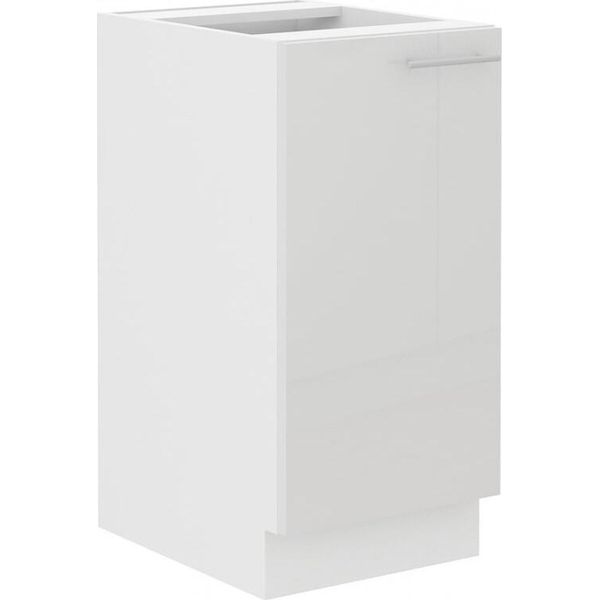 Armadietto Inferiore Ad Anta Singola Lajla - Larghezza 40 Cm, Bianco-image