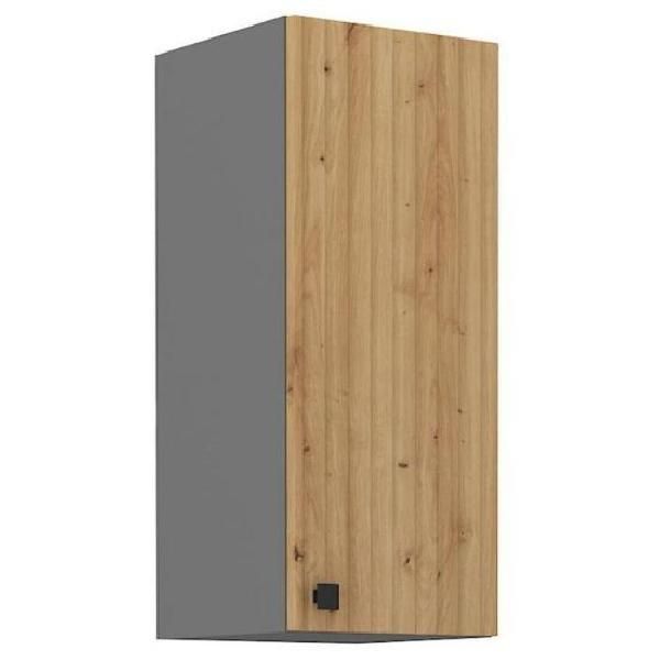 Mobile Cucina Superiore Nomin - Larghezza 30 Cm, Rovere Artigianale / Antracite-image