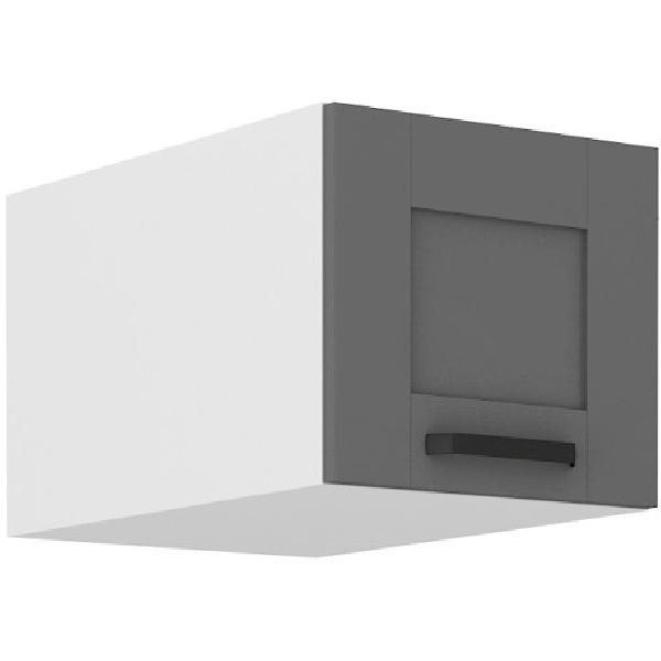 Pensile Con Ante Battenti Laili - Larghezza 40 Cm, Grigio/Bianco-image