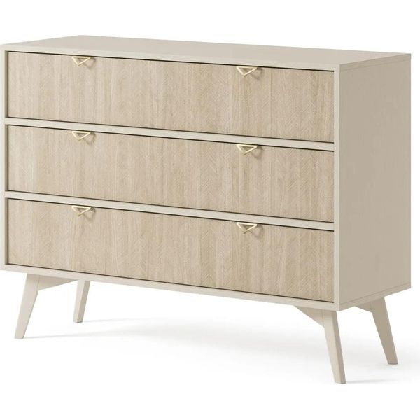 Cassettiera Con Cassetti Medea - Beige Sabbia / Abete-image