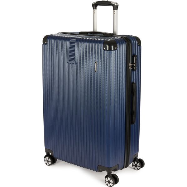 Brubaker Valigia Da Viaggio Rigida London - Trolley Con Chiusura A Combinazione E 4 Ruote - Trolley 49 X 76,5 X 29,5 Cm, Xl, Blu-image