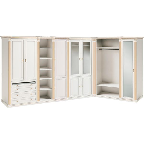 Elegante Armadio Bianco Armadi Per La Camera Da Letto Mobili In Legno Eleganti-image