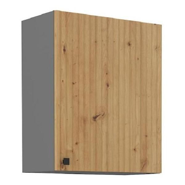 Mobile Cucina Superiore Nomin - Larghezza 60 Cm, Rovere Artigianale / Antracite-image