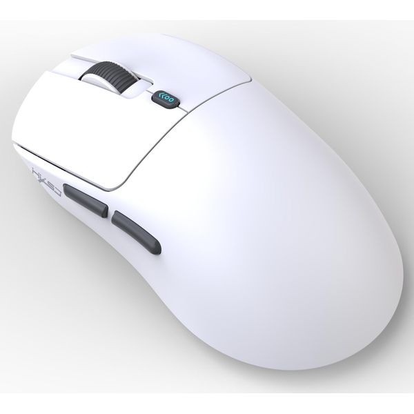Hxsj T68 Mouse Da Gioco A Tre Modalità Ricaricabile Senza Fili 2.4G BT5.1, 12000 Dpi, Mouse E-Sport Regolabile, Bianco-image