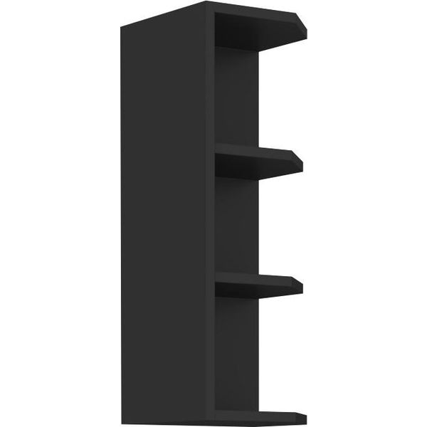 Armadietto Superiore Ad Angolo Agafija - Larghezza 30 Cm, Nero-image